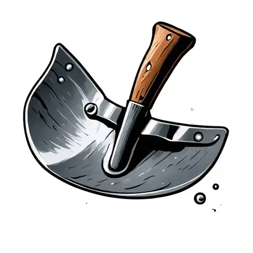 Shovel tattoo design idea