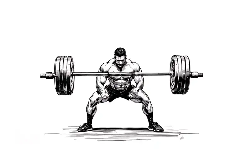 Crossfit equipment tattoo design idea