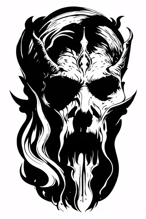 Lucifer's last tear tattoo design idea