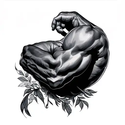 Bicep tattoo design idea