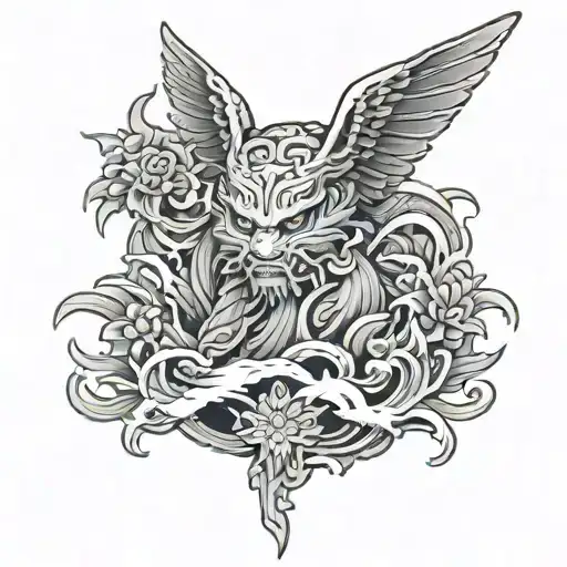 Christian Japanese tattoo design idea