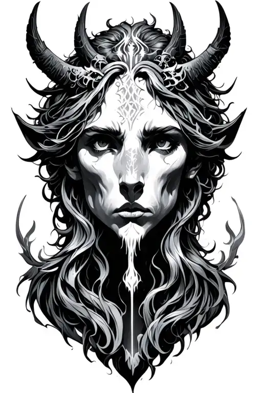 chiron wounded healer tattoo design idea