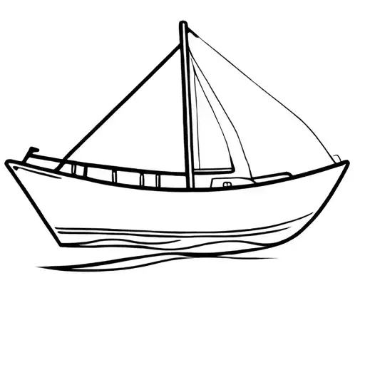 Basque boat tattoo design idea
