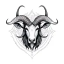 aries taurus cusp tattoo design idea