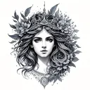 Gemini Virgo combined tattoo design idea