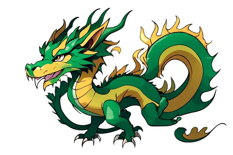 dragon leo tattoo design idea