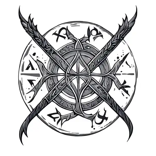 Anglo Saxon Runes tattoo design idea