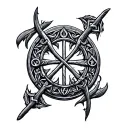 Anglo Saxon Runes tattoo design idea