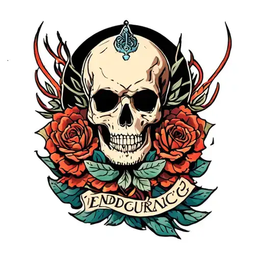 endurance full sleeve tattoo design idea