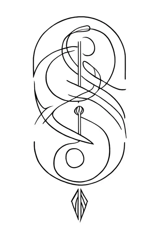 Aquarius And Capricorn tattoo design idea