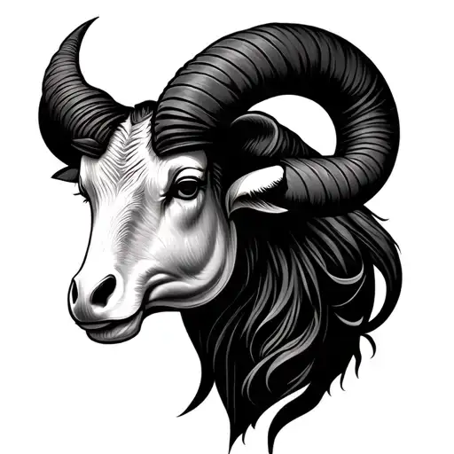 cusp tattoo using horoscope symbol for Aries and Taurus and Taurus symbol combined together for tattoo  tattoo design idea