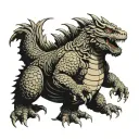 godzilla tattoo design idea