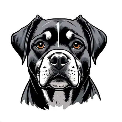 superman dog tattoo design idea
