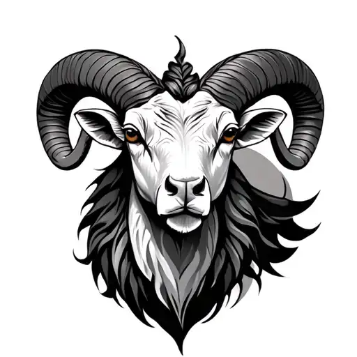 Sagittarius & Aries ram tattoo design idea