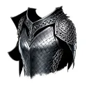 shoulder armor including chain mail tattoo design idea
