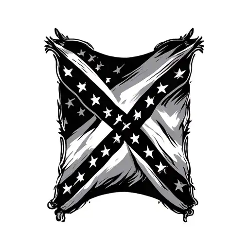 Rebel Flag tattoo design idea