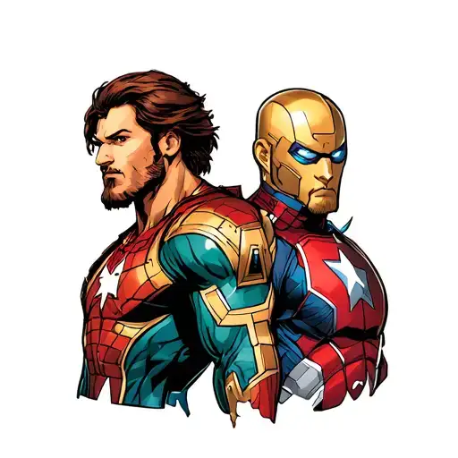 the avengers characters tattoo design idea