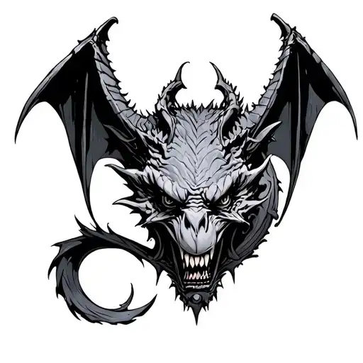 Gothic Gargoyle tattoo design idea
