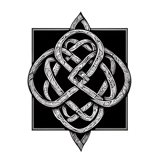 Celtic Father Daughter Knot tattoo design idea
