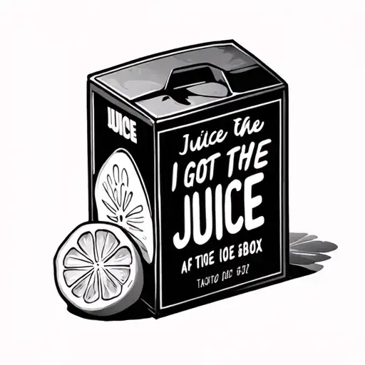 Juice Box "I got the juice" tattoo design idea