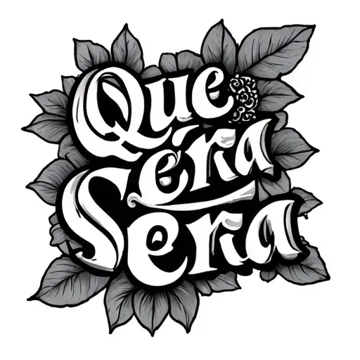 Que Sera, Sera tattoo design idea
