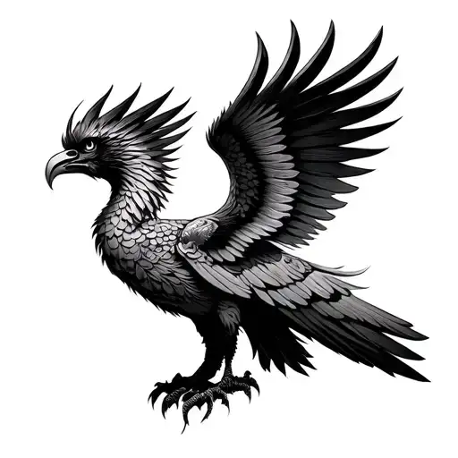 Garuda Indonesian mythology tattoo design idea