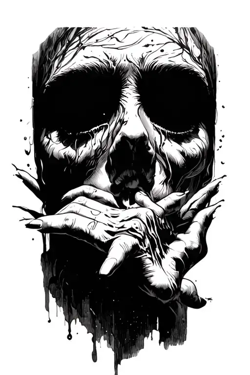 Depression tattoo design idea