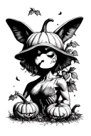 pumpkin patch tattoo design idea