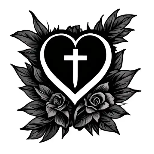 represent love for jesus christ tattoo design idea