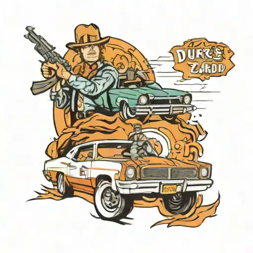 Dukes of Hazzard tattoo design idea