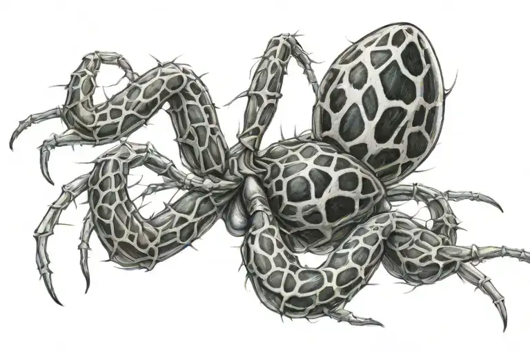 symbiotic webbing tattoo design idea