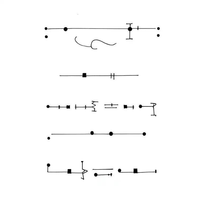 Morse Code Wrapping tattoo design idea