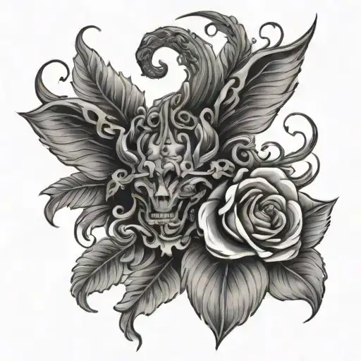 14643 m tattoo design idea