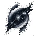 Pleiades constellation map tattoo design idea