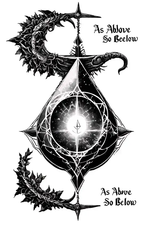 "As Above So Below" Alchemy tattoo design idea
