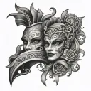 carnival tattoo design idea