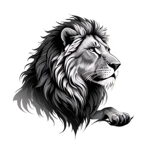 Leo's strength and courage new beginning comes tattoo design idea