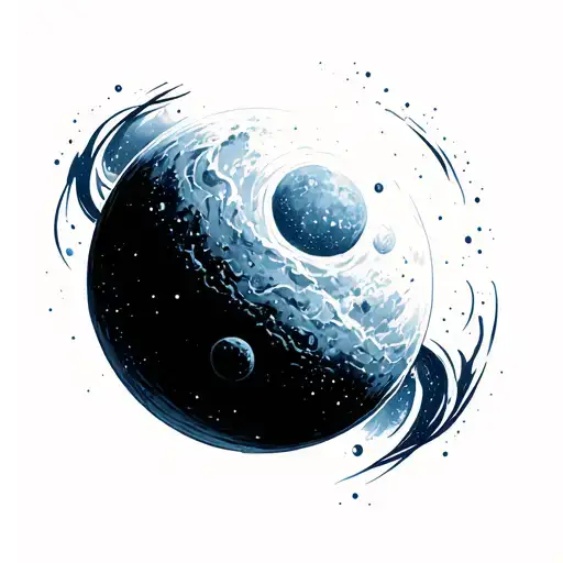 Pale Blue Dot tattoo design idea