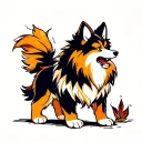 light arcanine tattoo design idea