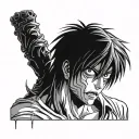 death note light und L tattoo design idea