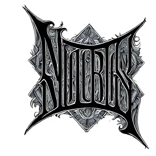 Two Word Ambigram Generator tattoo design idea