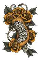 Amber wrapped around forearm tattoo tattoo design idea