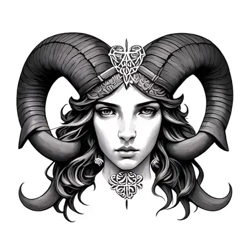 Aries Libra tattoo design idea