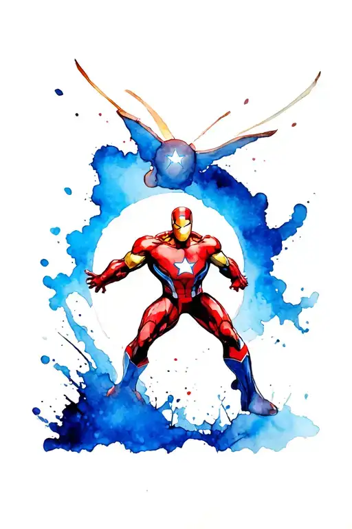 marvel characters tattoo design idea