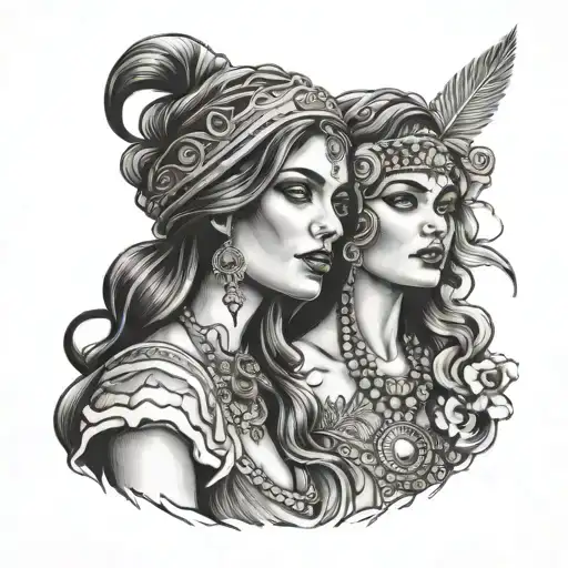 a scene from movie time of gypsies tattoo design idea