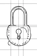 cuckold padlock tattoo design idea