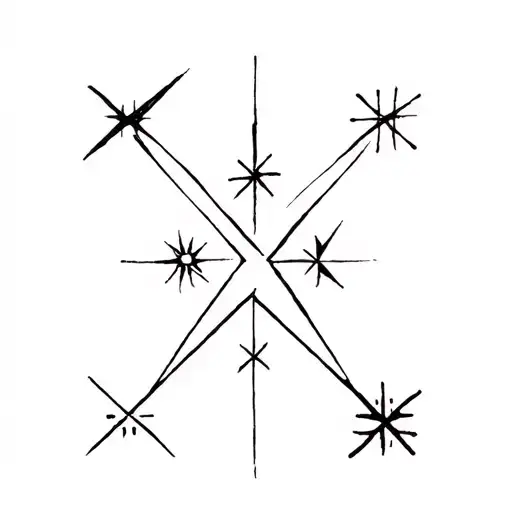 Southern Cross Stars tattoo design idea