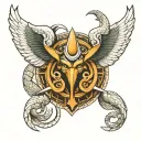 thoth god tattoo design idea