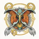 thoth god tattoo design idea