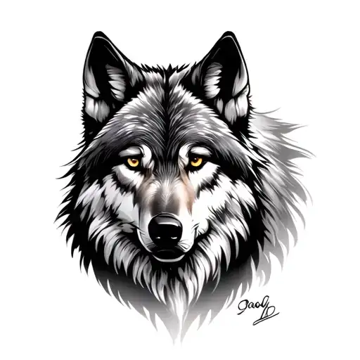 wolf alpha wolf tattoo design idea